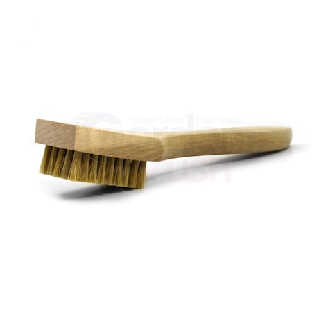 Gordon Brush 5 x 9 Row Hog Bristle and Shaped Wood Handle Scratch Brush, PK12 28CK